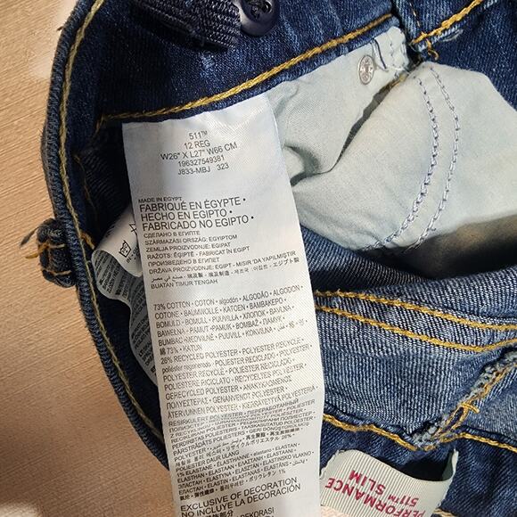 Levi's performance 511 slim L27''x W26'' boys - Picture 4 of 6